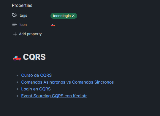 Renderizado de la nota de tecnología de CQRS