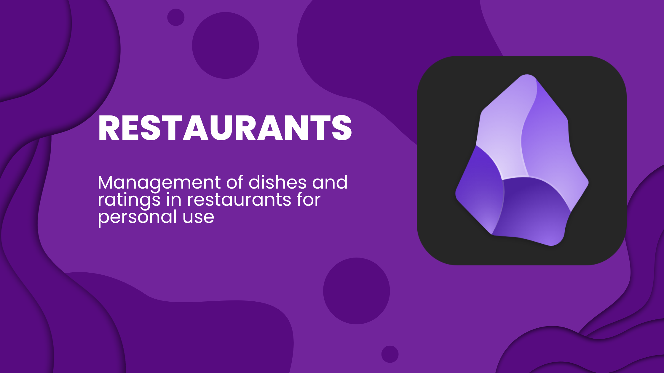 🍽️ Obsidian: Restaurant's rating