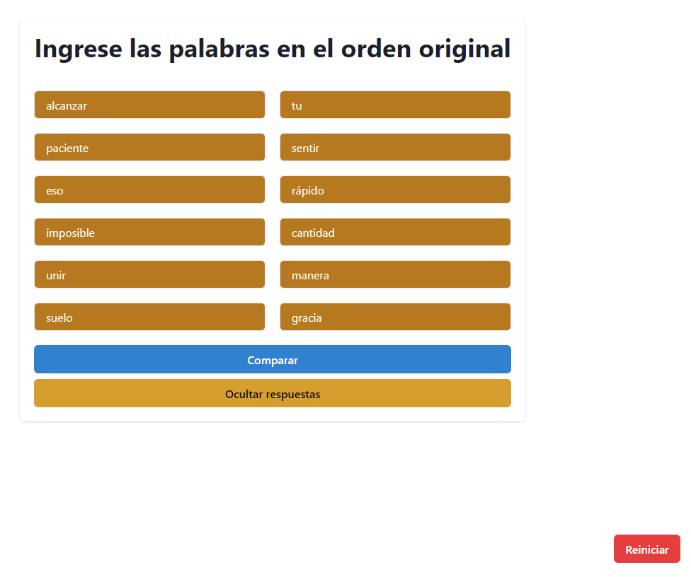 third page show answers
